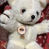 [USED] Showa Retro Plush Toy Bear Teddy Bear Polar Bear Large Plush Vintage