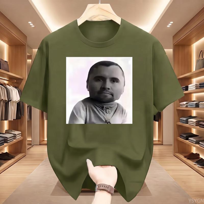 Maglietta Grafica Divertente Charlie Kirk Baby Face Meme Unisex Moda Unisex T-shirt Classica a Maniche Corte Stile Street Harajuku