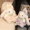 28cm New Simulated Yarn Skirt Rabbit Doll Stuffed Plush Toy Cartoon Anime Cute Pillow Gift for Children's Birthday Fun Doll