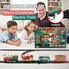 NEW Electric Train Set Mini Santa Claus Rail Car Toy Creative%% Christmas Tree Decoration Train Kids Toy Christmas Gift%%