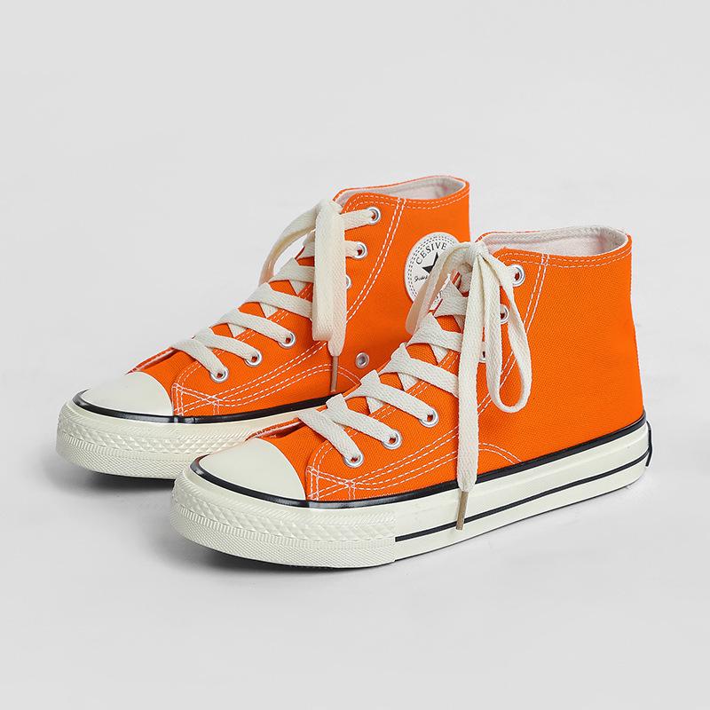1970s Retro Canvas High-Top Shoes - Unisex, Versatile, Classic for Women and Men Spring 2025