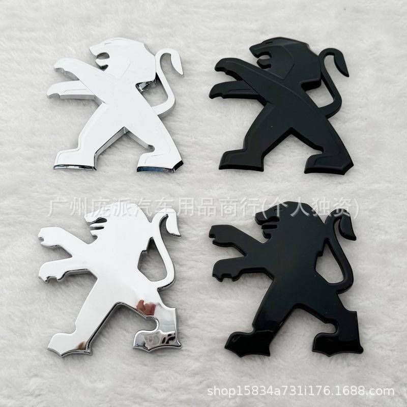 Black Lion Logo Trunk Emblem for Peugeot 308, 408, 508, 4008, 5008