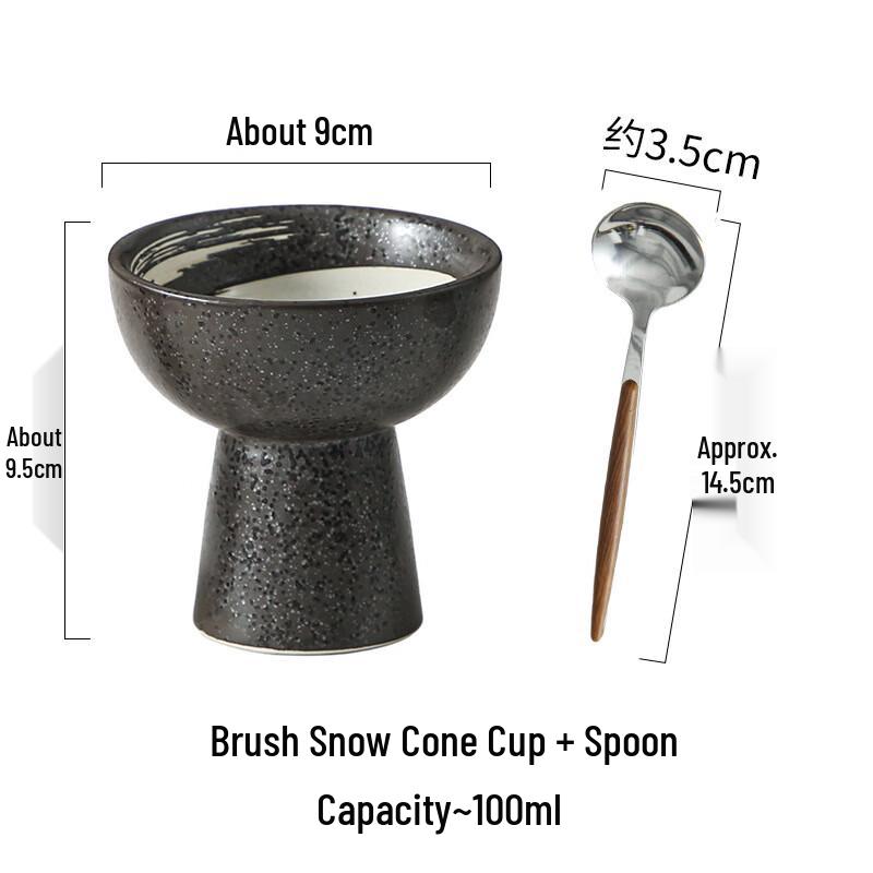 Shangqi High-Foot Ceramic Dessert Bowl