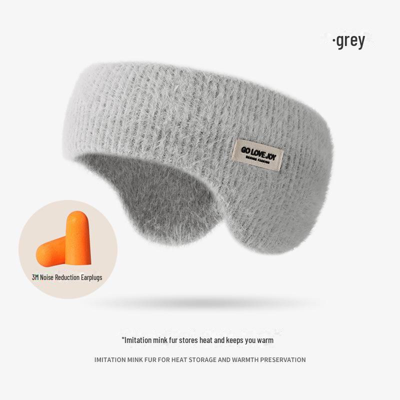 Men's Winter Windproof Ski Earmuffs: Double-Layered, Head/Back-Mounted for Outdoor Sports.