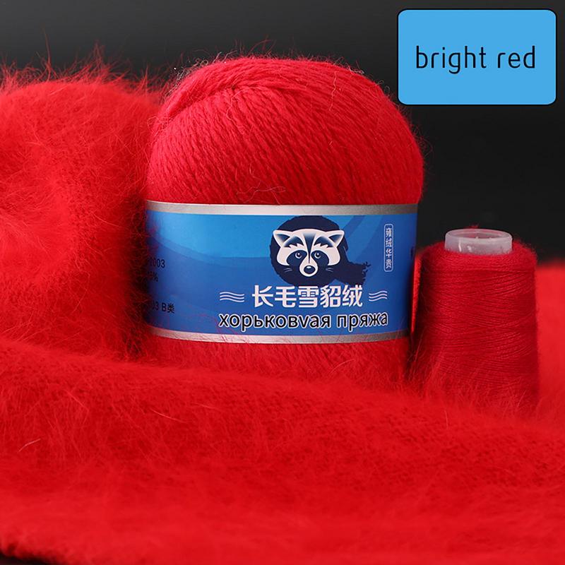 10pcs Long Plush Mink Cashmere Yarn Fine Quality Hand-Knitting Thread For Woman Cardigan Scarf Crocheting Hat Soft Woollen Yarn