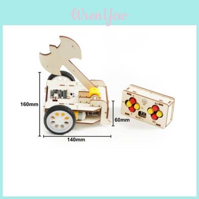 Remote Control Wooden Combat Vehicle Kit For Kids And Learning Enthusiasts