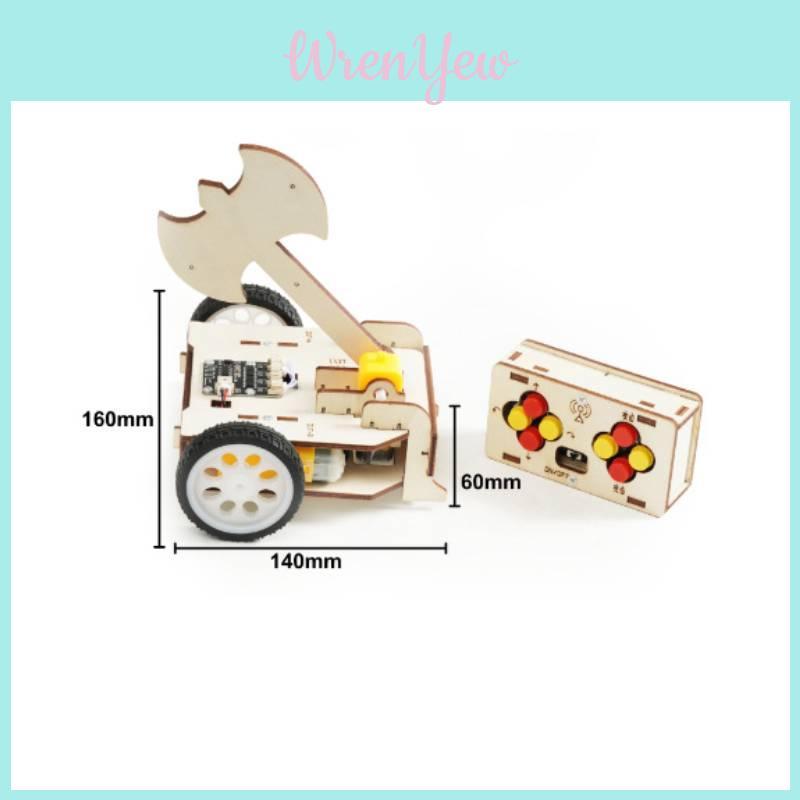Remote Control Wooden Combat Vehicle Kit For Kids And Learning Enthusiasts