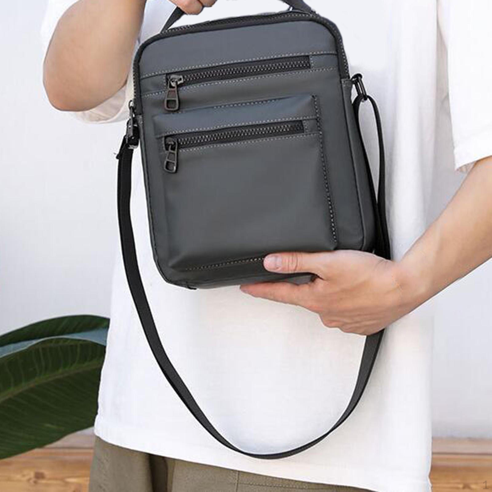 

Чоловіча сумка Наплічні сумки Подарунок для родини Друзів Блискавка День народження Повсякденна Сумка через плече Deep Gray