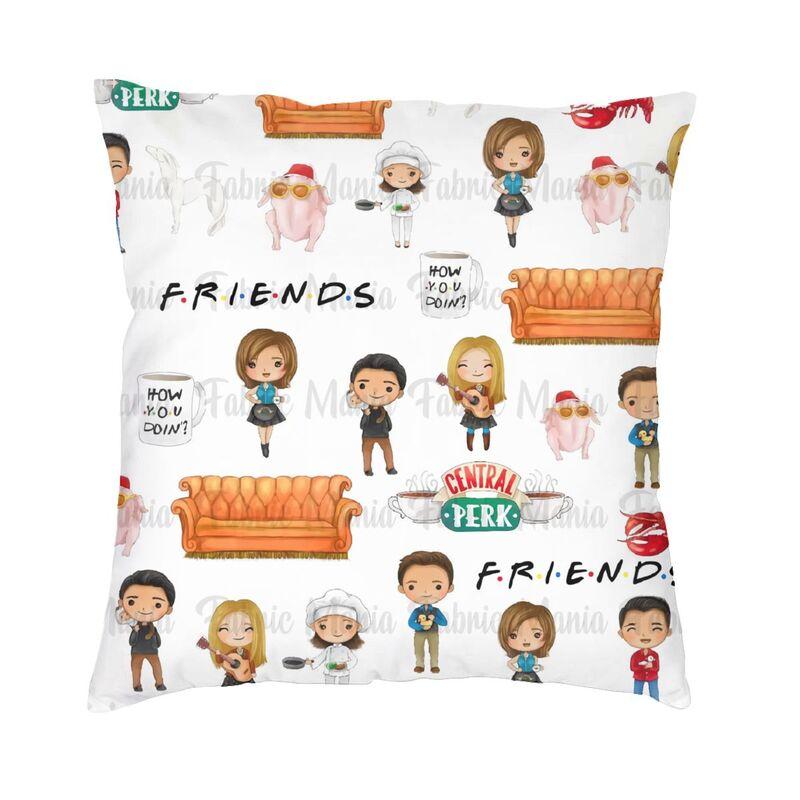Classic Friends TV Show Cushion Cover Two Side 3D Printing Floor Pillow Case for Living Room Custom Pillowcase Home Decoration