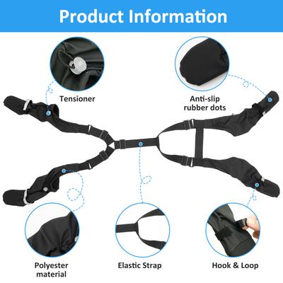 Waterproof Dog Boots Nonslip Dog Paw Boot Leggings Reflective Dog Rain Snow Boots Adjustable Dog Paw Protector Pant L/XL for Dog