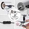 Dotoy Clip Light Desk Lamp for Plants, Turtles, Amphibians, and Reptiles, Energy-Saving LED, Chrome, E26 Bulb Not Included