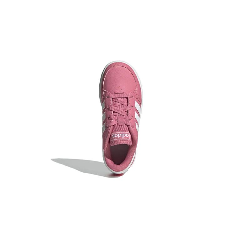 Adidas Neo Breaknet Casual Slip-Resistant Durable Low-Top Kids Skate Shoes Kids Sneaker Pink White GW2893