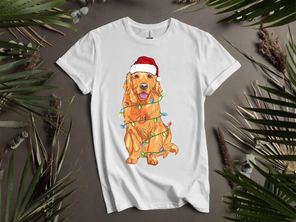 

Retriever Dog Xmas Lighting Christmas Mom Hoodie Tshirt Men Women Unisex AD923 L