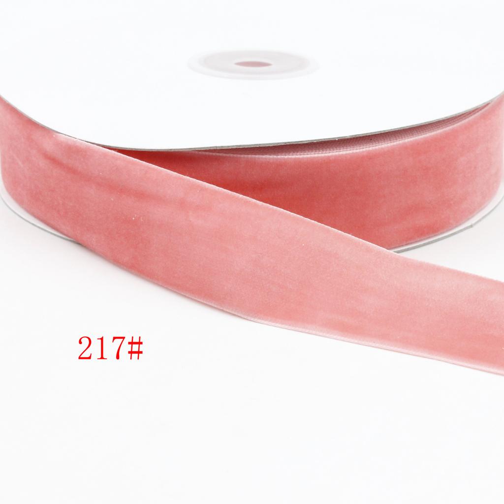 Small Size Packaging Multi-Colored Velvet Ribbon, Hair Accessories Diy Bow Decorative Flocking Webbing