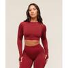 Gymshark X Analis Seamless Long Sleeve Crop Top   Reps Red Carmine Red Reps Red Carmine Red B4b4l Rb54