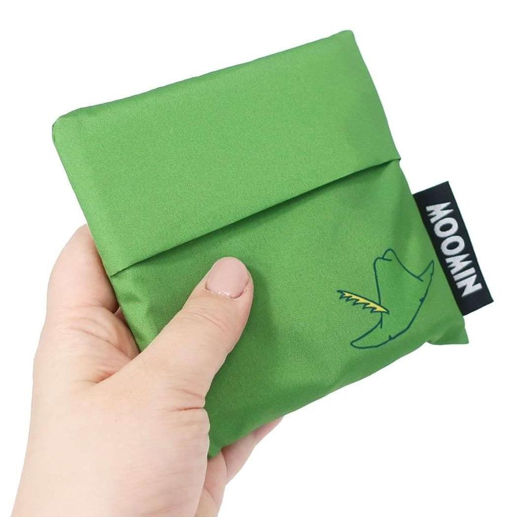 Marushin Eco Snufkin Icon Made with Recycled 1425020700 Bag, Moomin, Pattern, Polyester,