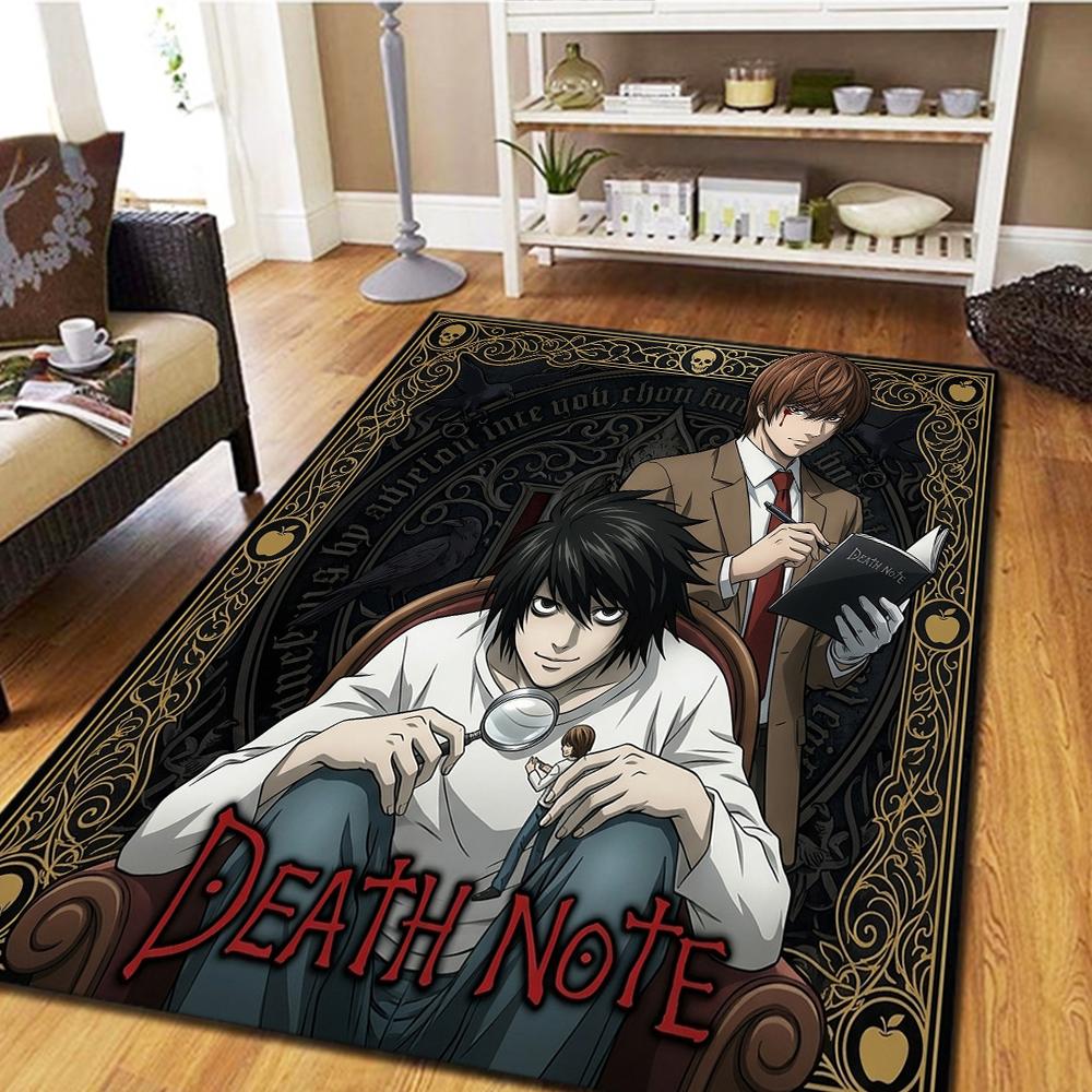 Death Note Bedroom Carpet, Living Room Rug, Home Decor Cool Movie Mat Play Floor Mat -HE28