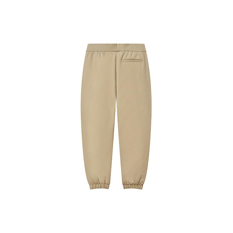 FILA Casual Pants Men's Earth Yellow Khaki Thickened Cuffed Pants F51M249699F-LK-