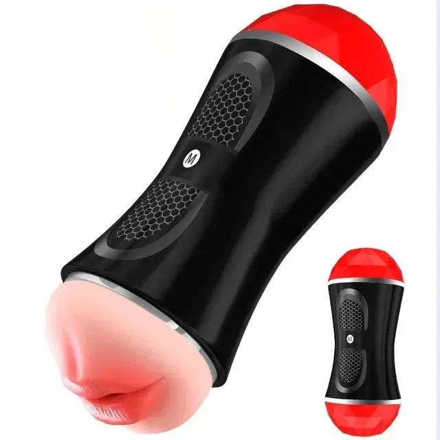 Double Head Male Masturbators for Men Vaginas Vacuum Pocket Pussy Sex machine Men's masturbato Cup Sex Toys Vibrator For Adult