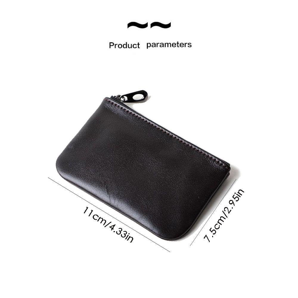 Přenosná Ultra Měkká Kapsička na Mince Lehká Retro Mini Peněženka Vodotěsná Peněženka na Zip Úložiště na Mince