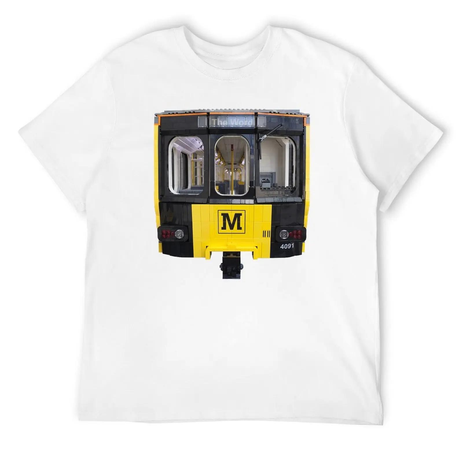 

Футболка Tyne and Wear Metro, футболка в стиле аниме, толстовка, винтажные спортивные рубашки для мужчин L белый