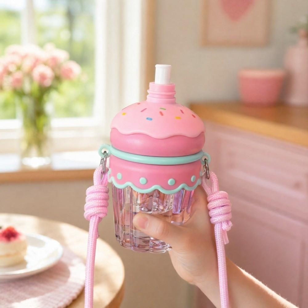 Transparent Clear Tumbler Crossbody Hanging Rope Iced Coffee Cup Drinkware Suction Cup Home Use