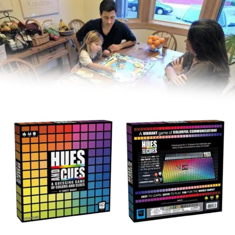 Cues And Hues  A Guessing Game Of Colors Clues Board Game Toys Educational Gift