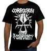 Unisex Shirt Cotton Oversize Large Size Preta Masculina Corrosion Of Conformity Punk Rock