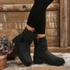 New Belt Buckle Vintage Martin Boots 2025 Winter Thick Heel British Style Strap Plus Size Boots for Women