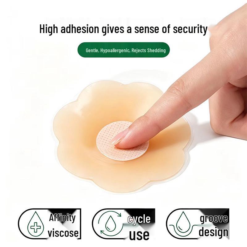 Silicone Nipple Covers: Waterproof, Reusable, Non-Slip, Invisible Pasties for Large Bust, Ideal for Wedding Dresses & Swimsuits