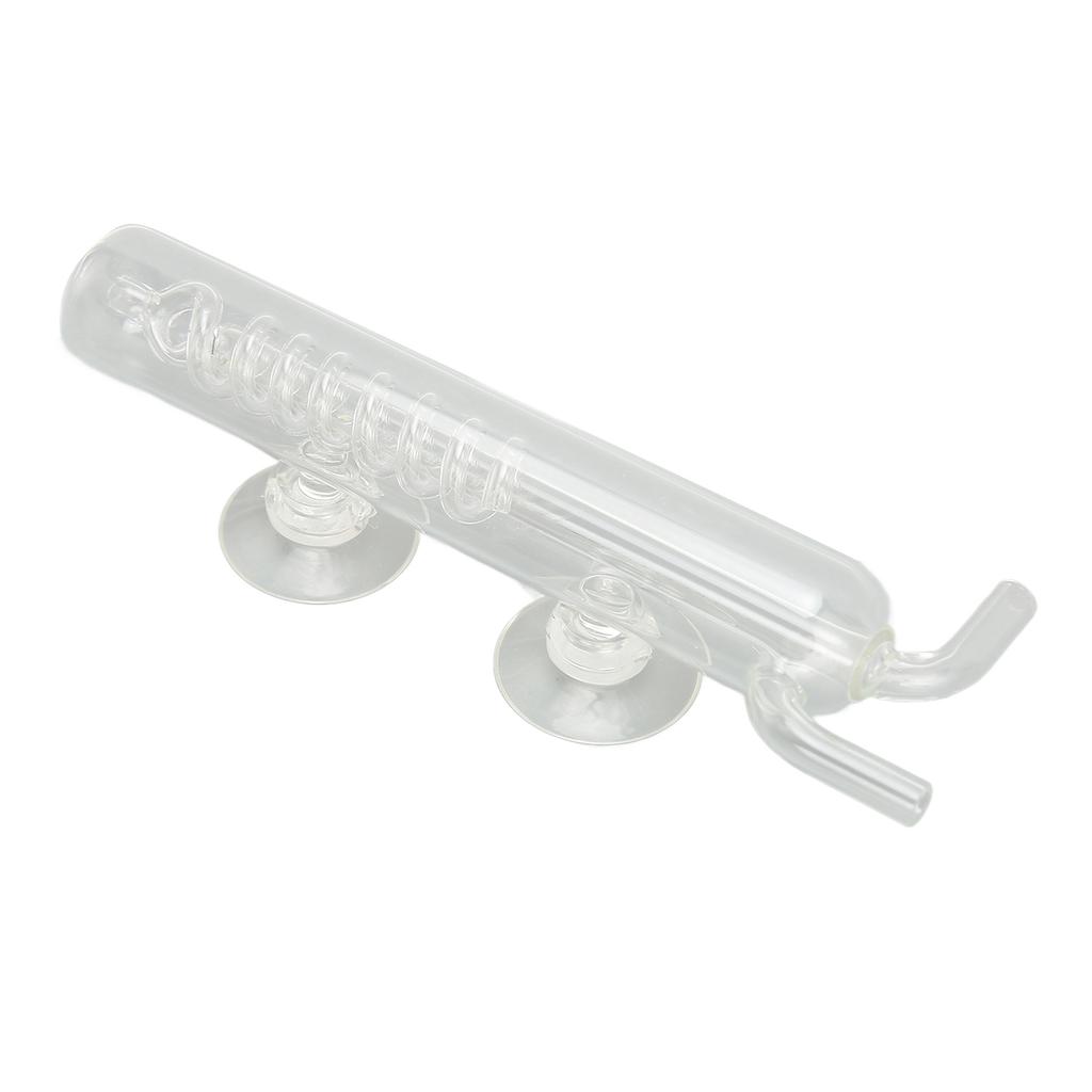 Carbon Dioxide Bubble Counter High Transparent Crystal Glass CO2 Spiral Bubble Counter for Aquarium