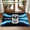 Crystal Velvet Square Rug Custom NameCoventry City Pattern Non Slip Home Floor Decor Rug