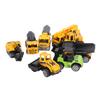 8 Stück 1:60 Maßstab Baufahrzeuge Spielzeugset Lebensechte Kunststofflegierung Rückziehmotoren Modell Pädagogisch