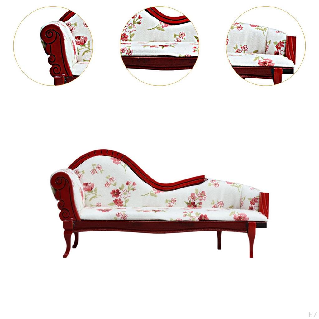 1:12 Doll House Mini Sofa Dollhouse Decoration Simulation Furniture for Party Favors