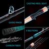 Baitcasting Sada rybářských prutů Sada rybářských prutů Cestovní přenosná sada rybářských potřeb Sladkovodní Mořská voda