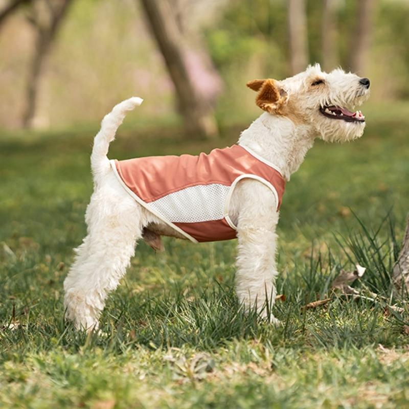 Summer Sleeveless Dog Shirt Lightweight Breathable Sun Protections Vest For Outdoor Activity Protective Dog Clothing