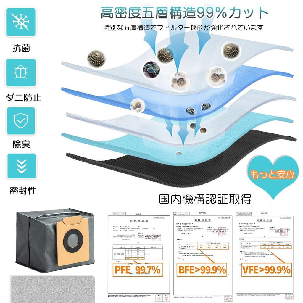 Eufy X8 Pro Compatible Consumable Accessories Set: Paper Bags, Side Brushes, Mop Pads, Filters, Main Brush, Maintenance Kit, Japanese Warranty Include