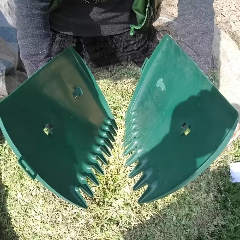 1 Pair Wear-resistant Leaf Catcher Labor-saving Leaf Collection Tool Leaf Scoop  Rubbish Pick Up