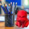 Angry Hippo Figurine 3D-Printed Hippo Ornament Desk Buddy Grumpy Hippo Statue