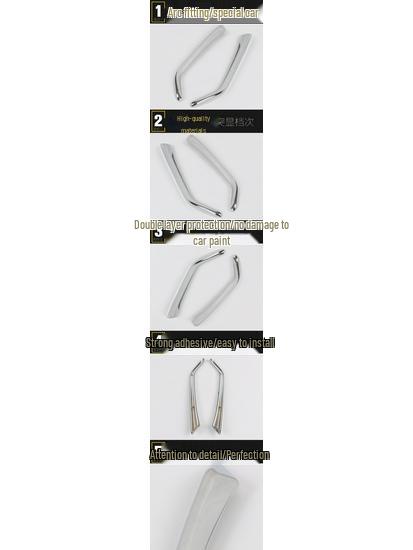 17 CX-3 Front Fog Light Eyebrow Decorative Strip - Anti-Scratch Bumper Sticker