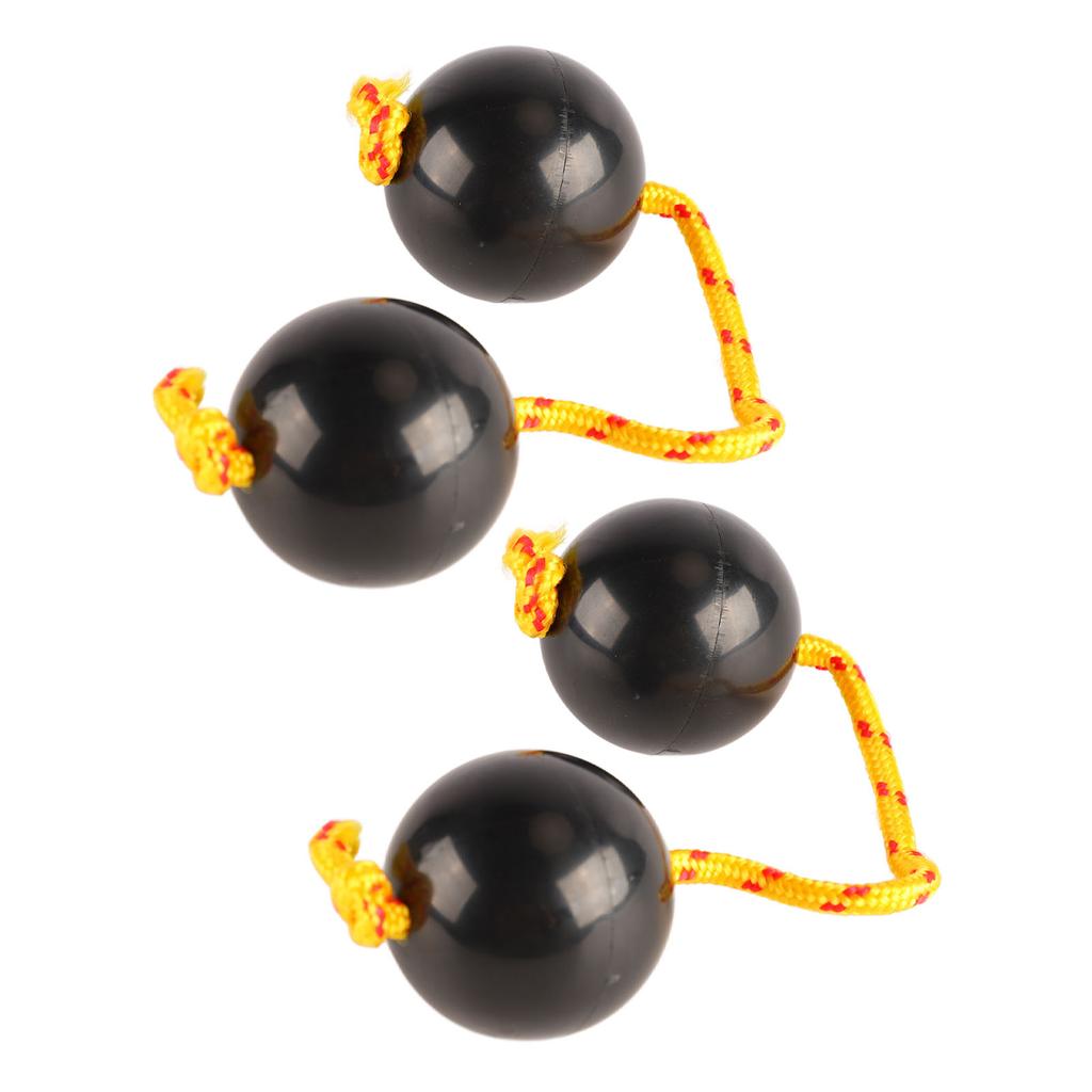 2Pcs African Rhythmic Ball Adjustable Black Comfortable African Shaker Rattle Ball for Entertaining