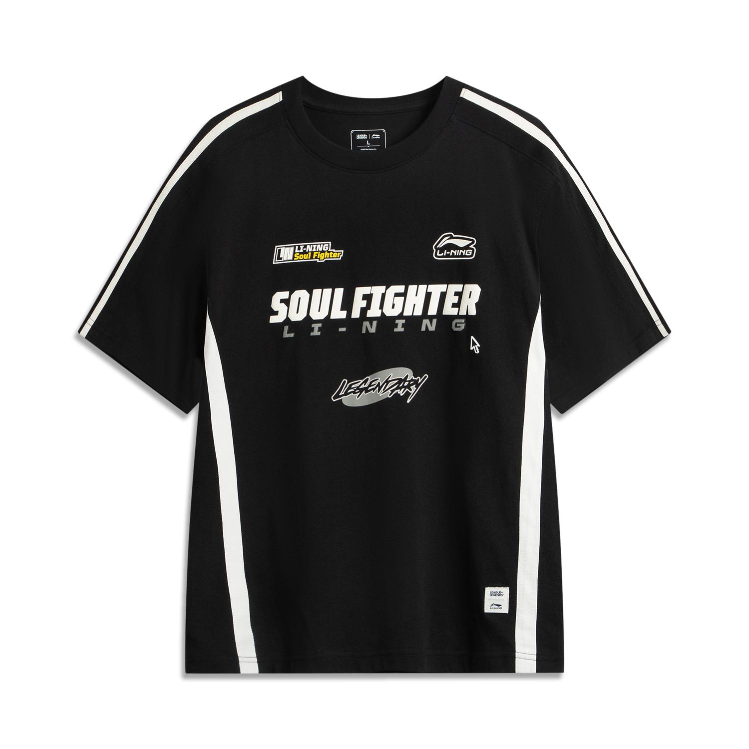 

Li Ning X League Of Legends Футболка с коротким рукавом, дышащая, универсальная, мужская, черная AHSV453-3 XL