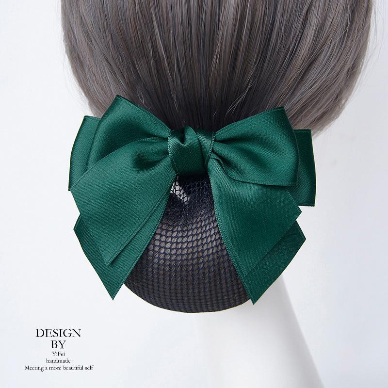 Nurse Head Flower Female Professional Hairnet Set Bank Hotel Restaurant Staff Go To Work Disc Hair Headgear Hair Accessories New Year