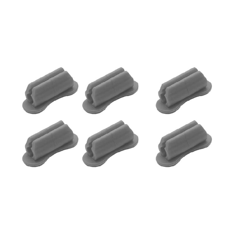 

Pen Holder for Desk, 6 Pack Adhesive Pencil Holder Silicone Pencil Holder Base for Classroom Office Accessories Supplies сірий