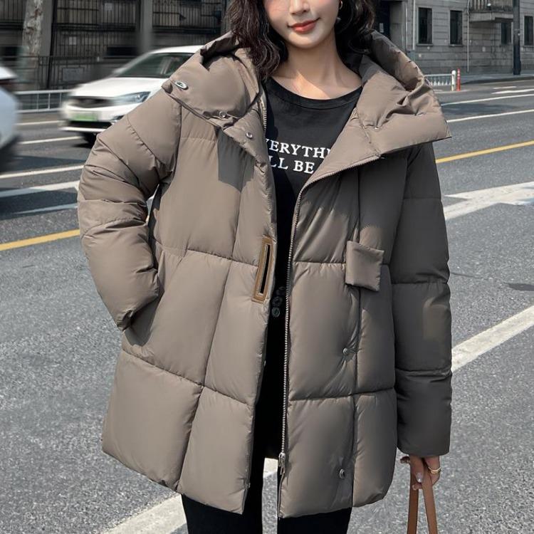 

Женские Зимние Теплые Парки Куртки Оверсайз С Капюшоном Свободного Кроя С Длинным Рукавом Толстая Верхняя Одежда Мода M серый