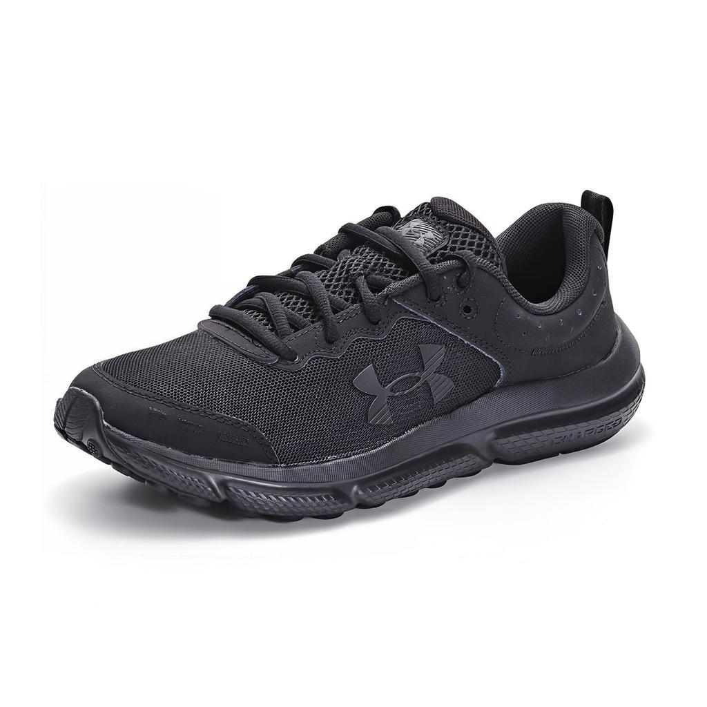 Under Armour Slip Resistant Wear Resistant Breathable Sweat Absorbing Lightweight Warm Low Top Running Shoes Kids Sneakers Black White Blue 3026182