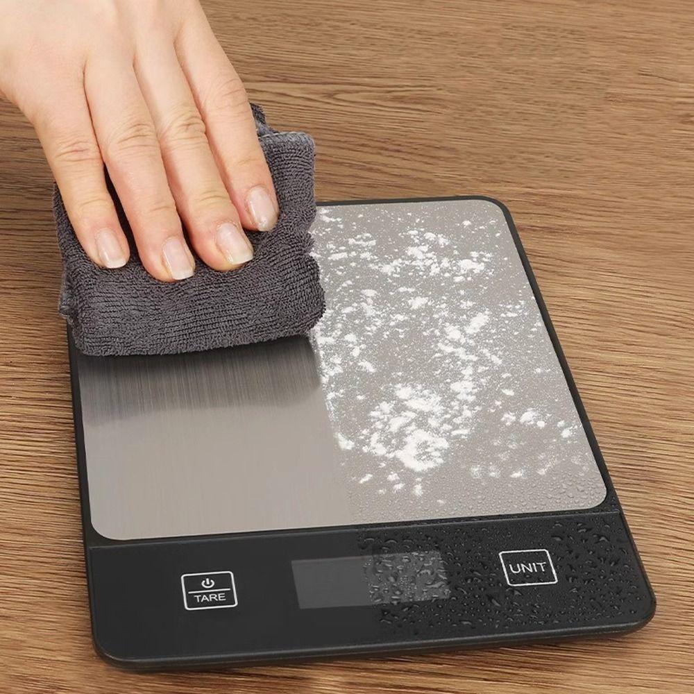 Stainless Steel Gram Scale Digital Display Kitchen Scale Easy To Clean Baking Scale  Food Measuring