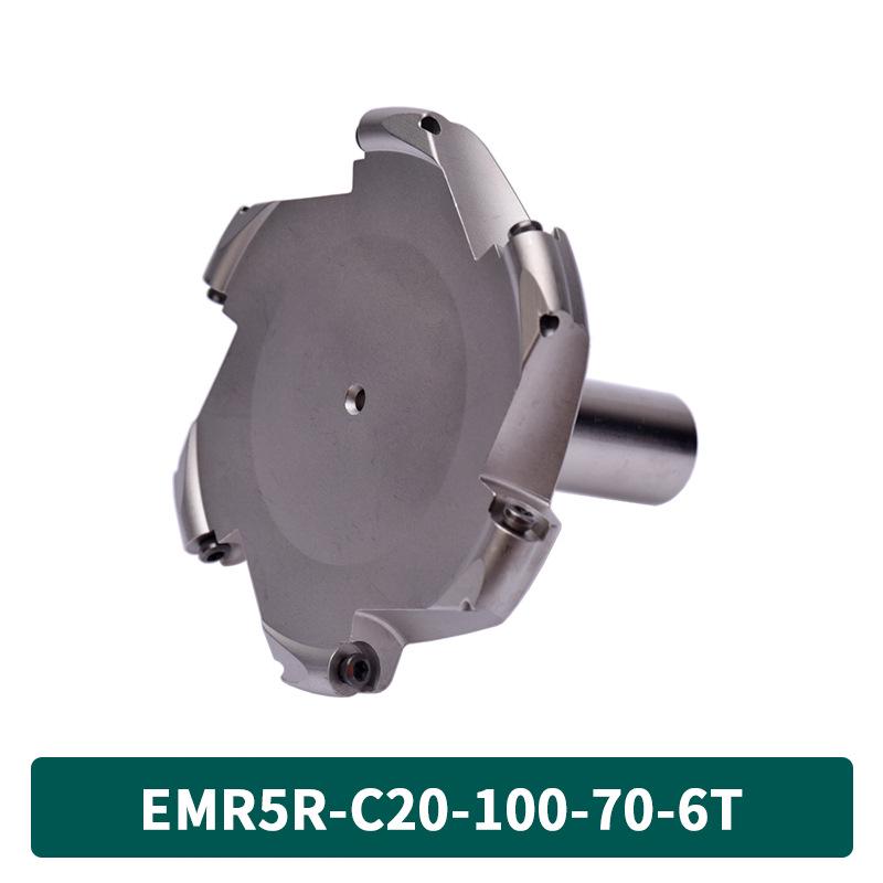 KM12 Right-Angle Milling Arbor with R0.8 Cutter Head, C20 Straight Shank, and C16 R5 Head for Turret Milling Machine