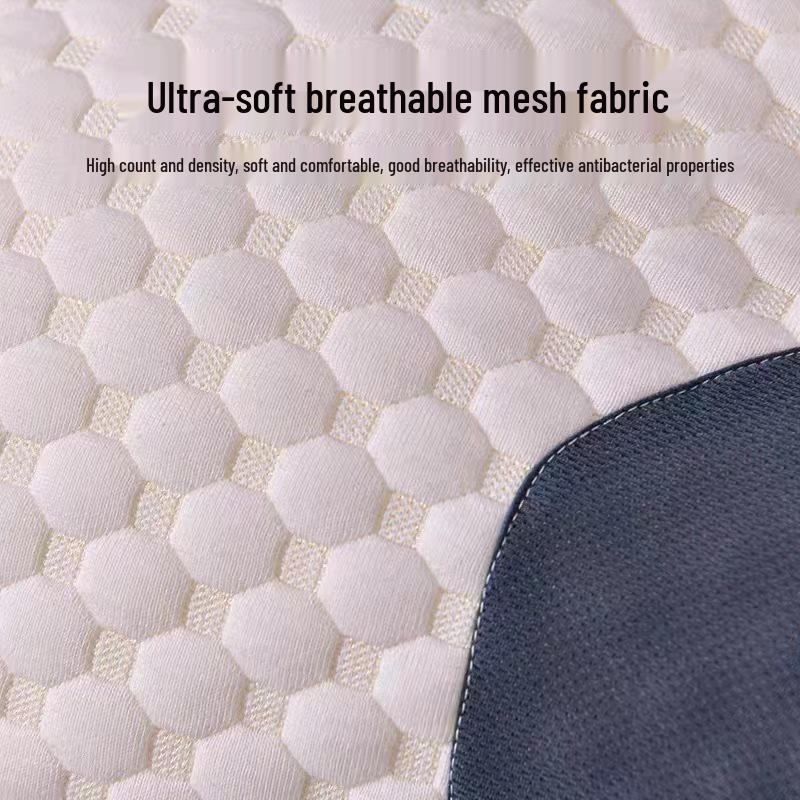 Washable Knitted Cotton Neck Support Massage Pillow for Home, Hotel, or Dorm