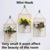 20/2Set Wall Mount Picture Frames Hooks with Screws Stainless Steel Photo Mirror Hanging Hanger Bag Clothes Holder J-Shaped Hook